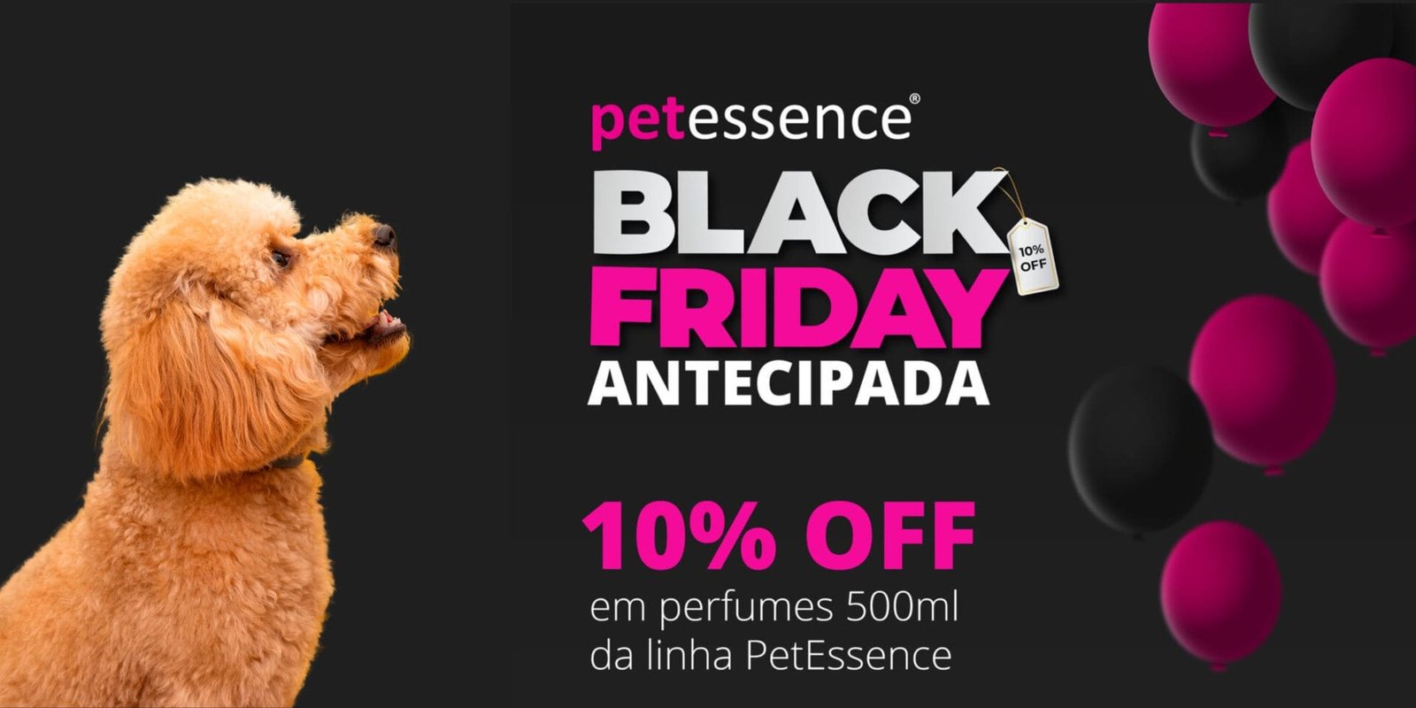 10% OFF EM PERFUMES DA LINHA PETESSENCE DE 500ML